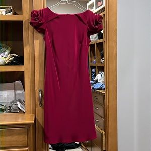 Dress w rose sleeves. Classic yet sexy. Perfect for fall and winter weddings